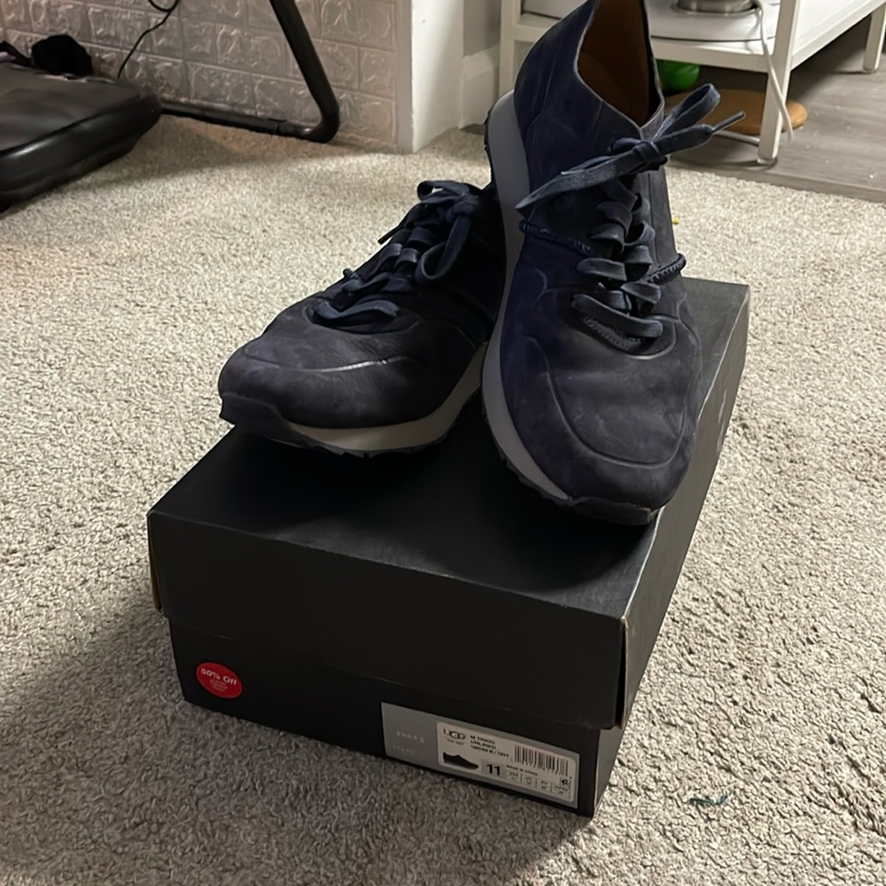 UGG Blue Antilope Nubuck Trigo Unlined Low Top Sneaker Shoe Men's Size 11